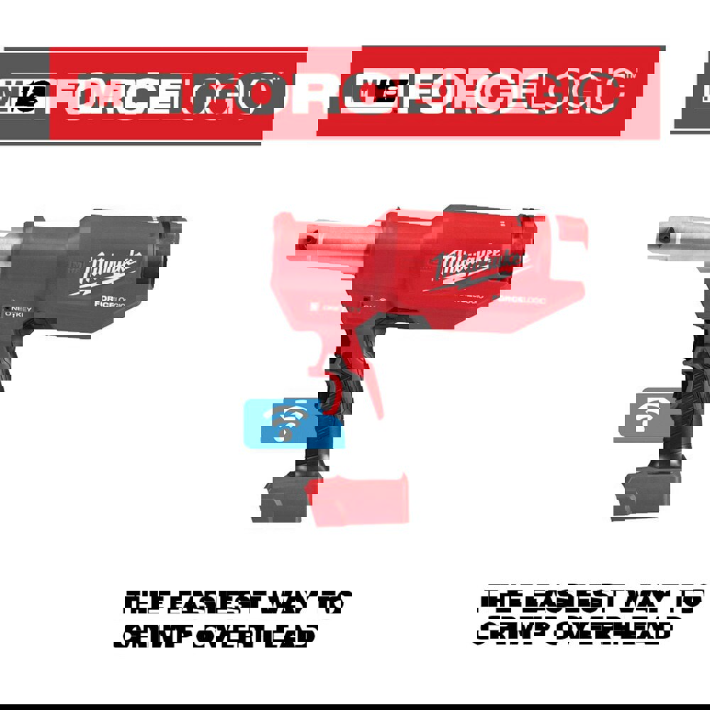 Power Crimpers; Crimping Capacity (Wire): 8 AWG to 600 kcmil ; Number Of Batteries: 0 ; Battery Chemistry: Lithium-ion ; Battery Capacity: 2Ah ; Handle Type: Pistol Grip ; Crimping Force (kN): 53